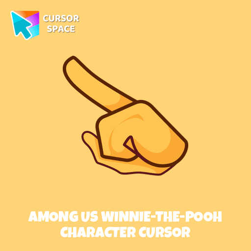 Among Us Winnie-the-Pooh Character cursor arrow cursor